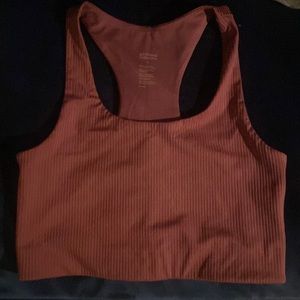 Girlfriend collective rib sports bra longline
